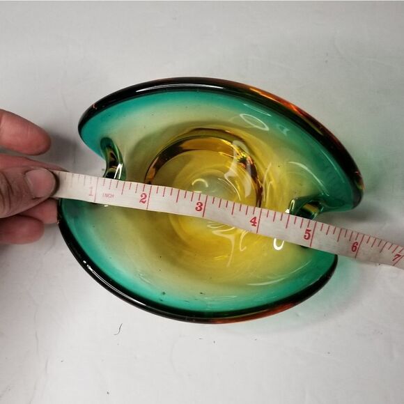 Vintage Seguso Murano Art Glass Shell Bowl Ashtray, Circa 1960s - Picture 5 of 7